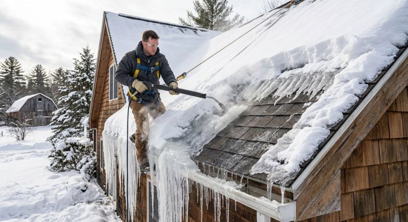 Roof Ice Dam Removal in Redmond, WA